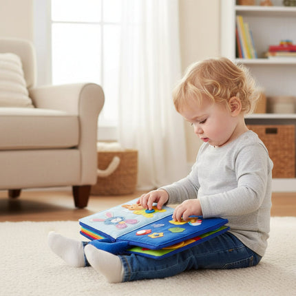 Montessori Quiet Book for Kids with Interactive Soft Pages | Develop Fine Motor Skills and Everyday Tasks