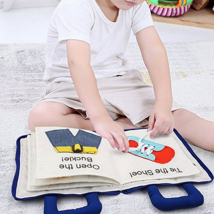 Montessori Quiet Book for Kids with Interactive Soft Pages | Develop Fine Motor Skills and Everyday Tasks