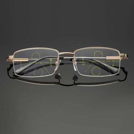 Progressive Reading Glasses with Photochromic Lenses | Blue Light Filtering for Comfortable Vision at All Distances
