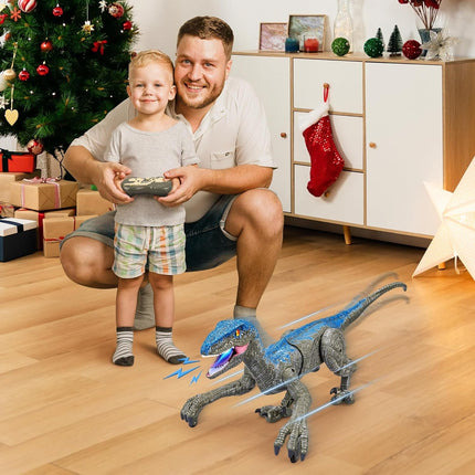 Remote Control Velociraptor Dinosaur with Realistic Sounds | Interactive Toy for Imaginative Play Adventures
