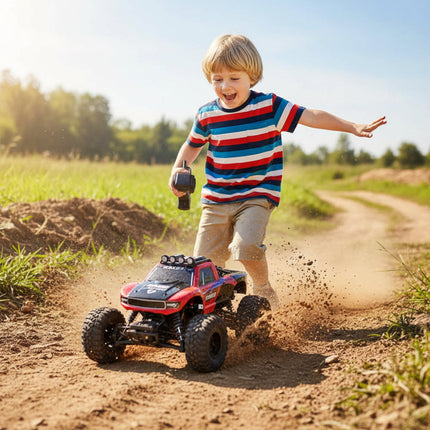 Amphibious Remote Control Monster Truck with 4WD | All-Terrain Adventure for Water and Off-Road Fun