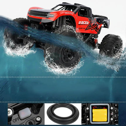 Amphibious Remote Control Monster Truck with 4WD | All-Terrain Adventure for Water and Off-Road Fun