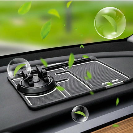 Anti-Slip Mat Phone Holder with Adjustable Viewing Angle and Non-Slip Base, Red or White, for Hands-Free Phone Use