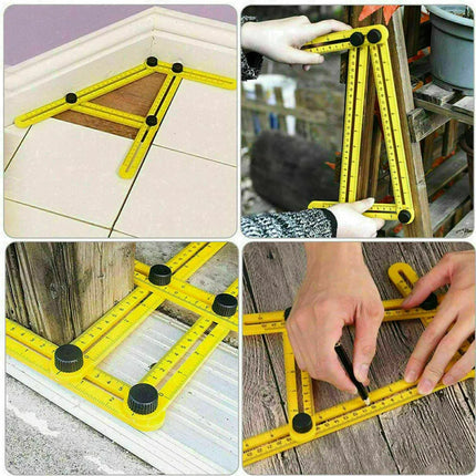 Precision Angle Measuring Ruler with Durable Aluminum Construction | Accurate Measurements for DIY Projects