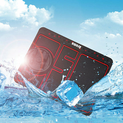 Anti-Slip Mat Phone Holder with Adjustable Viewing Angle and Non-Slip Base, Red or White, for Hands-Free Phone Use