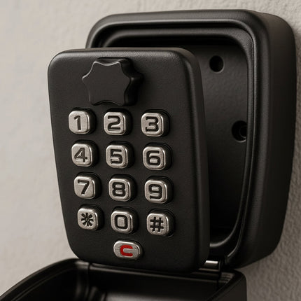 Outdoor Key Lock Box with Waterproof Metal Design | Secure Combination Safe for Key Storage and Easy Access