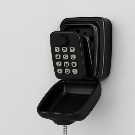 Outdoor Key Lock Box with Waterproof Metal Design | Secure Combination Safe for Key Storage and Easy Access