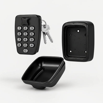 Outdoor Key Lock Box with Waterproof Metal Design | Secure Combination Safe for Key Storage and Easy Access