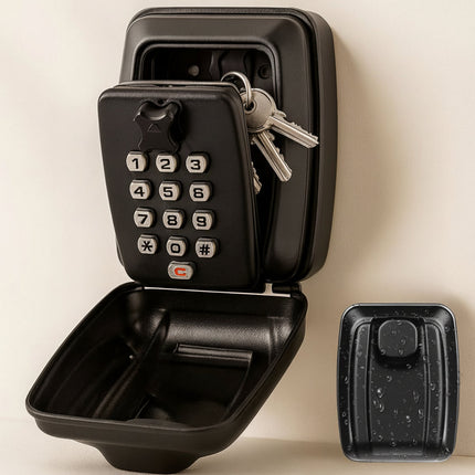 Outdoor Key Lock Box with Waterproof Metal Design | Secure Combination Safe for Key Storage and Easy Access