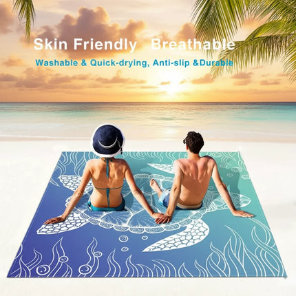 Sandproof Beach Blanket with Waterproof Design | Extra Large Picnic Blanket for Outdoor Adventures