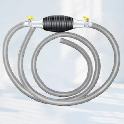 Manual Siphon Pump for Gas, Oil and Water, Hand Squeeze Transfer Pump for Fuel Cans, Mowers and Coolant