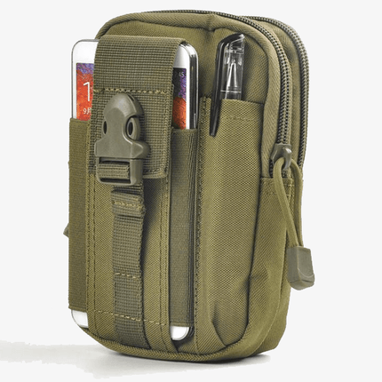 Waterproof Nylon Military Waist Bag with Zippered Pockets – image 7