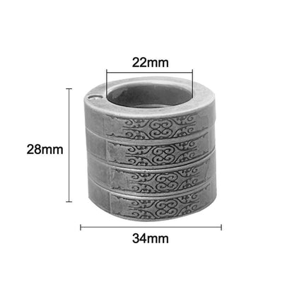Stackable Rings, Stackable Ring Set with 4 Engraved Rings That Fan Out – image 8