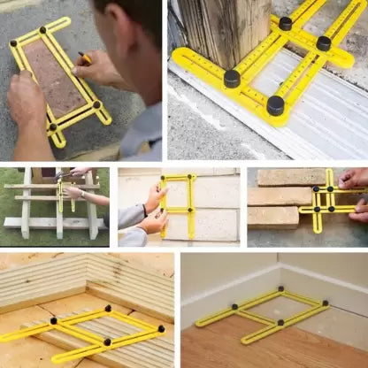 Precision Angle Measuring Ruler with Durable Aluminum Construction | Accurate Measurements for DIY Projects