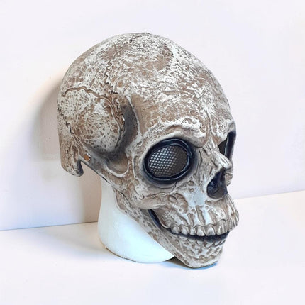 Skull Moving Jaw Halloween Costume Mask | Full Head Coverage for Dramatic Cosplay Looks