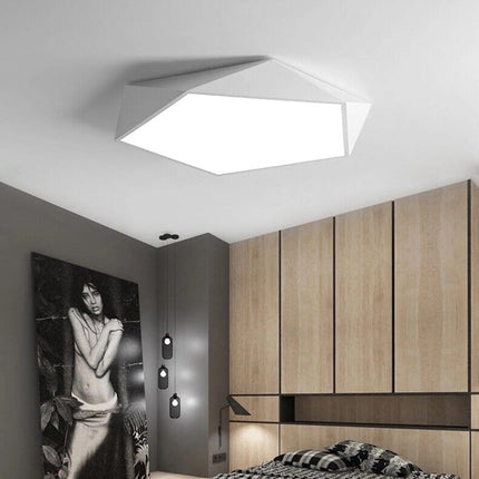 Geometric LED Ceiling Light with Dimmable Feature | Modern Minimalist Design for Stylish Illumination