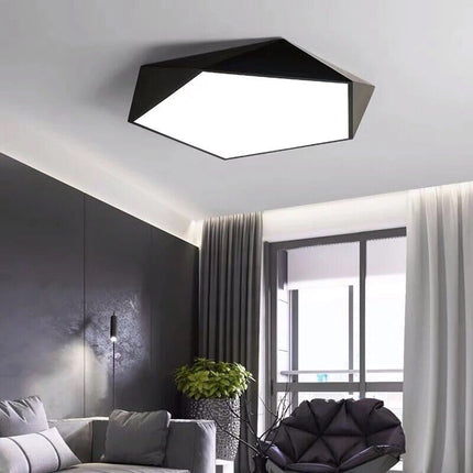 Geometric LED Ceiling Light with Dimmable Feature | Modern Minimalist Design for Stylish Illumination