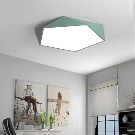 Geometric LED Ceiling Light with Dimmable Feature | Modern Minimalist Design for Stylish Illumination