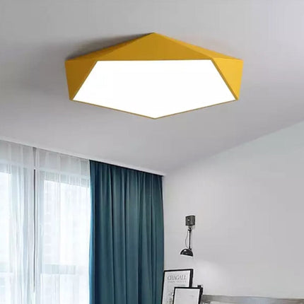 Geometric LED Ceiling Light with Dimmable Feature | Modern Minimalist Design for Stylish Illumination