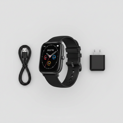 Smart Watch Fitness Tracker with Heart Rate Monitoring | Waterproof Design for Sleep & Activity Tracking