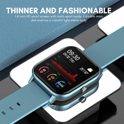 Smart Watch Fitness Tracker with Heart Rate Monitoring | Waterproof Design for Sleep & Activity Tracking