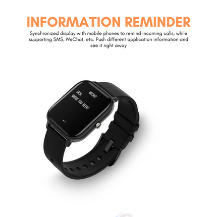 Smart Watch Fitness Tracker with Heart Rate Monitoring | Waterproof Design for Sleep & Activity Tracking