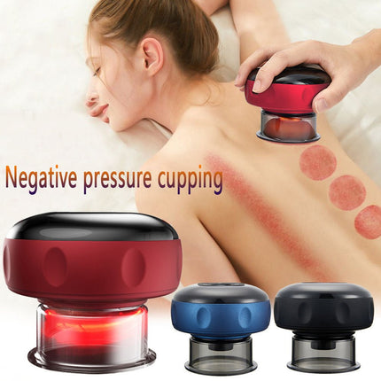 Electric Vacuum Cupping Massager with Adjustable Suction | Therapeutic Pain Relief and Muscle Recovery