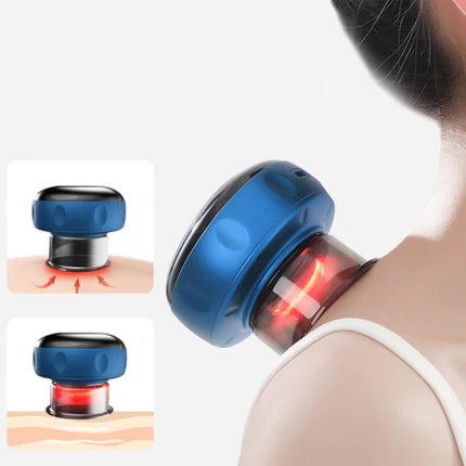 Electric Vacuum Cupping Massager with Adjustable Suction | Therapeutic Pain Relief and Muscle Recovery
