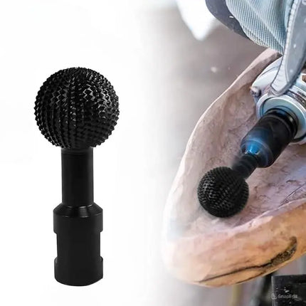 Precision Spherical Carving Head with Durable Steel Tip | Versatile Tool for Intricate Woodwork