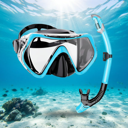 Snorkel Mask Set with 180° Panoramic View & Dry Snorkel | Comfortable Underwater Adventures for Adults