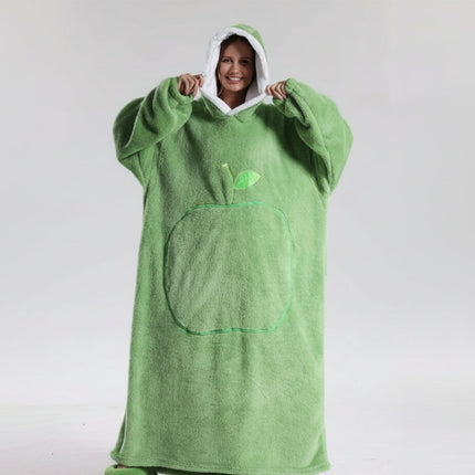 Hooded Wearable Blanket with Sleeves and Pocket | Cozy Design for Winter Comfort and Relaxation