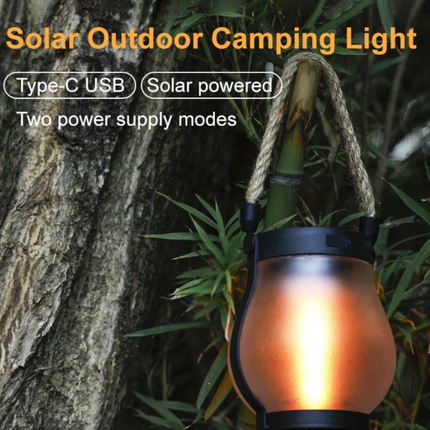 Solar Powered Hanging Lantern with Flickering Flame Effect | Energy-Saving Outdoor Light for Patios and Pathways