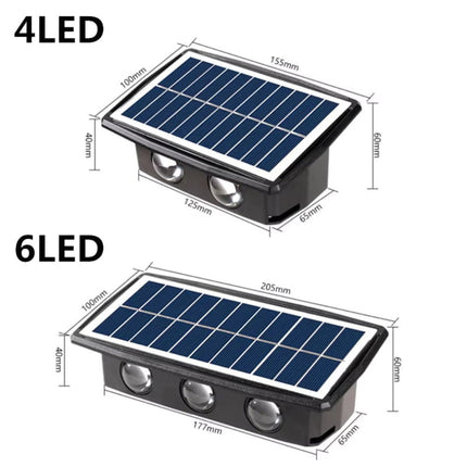 Solar Wall Sconce with Dual Lighting Modes | Eco-Friendly LED Accent Light for Pathways and Gardens