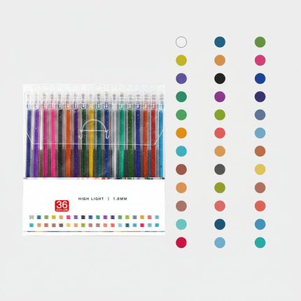 Glitter Gel Pens Set with Quick-Dry Ink | Smooth-Glide Writing for Creative Art Projects