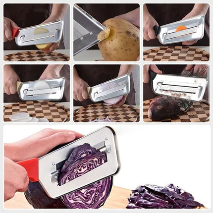 Stainless Steel Vegetable Shredder with Ergonomic Handle | Easy Grater for Effortless Meal Prep