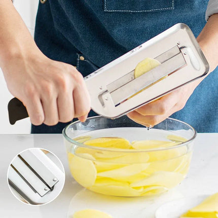 Stainless Steel Vegetable Shredder with Ergonomic Handle | Easy Grater for Effortless Meal Prep