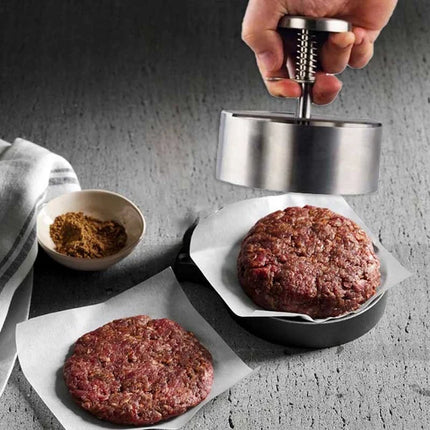 Stainless Steel Burger Press, Non Stick Hamburger Patty Maker – image 4