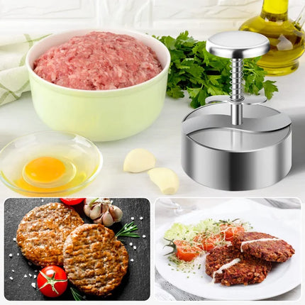 Non Stick Hamburger Patty Maker, Manual Hamburger Press – image 8