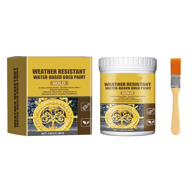 Gold Metal Paint, Metallic Gold Paint for Wood and Stone