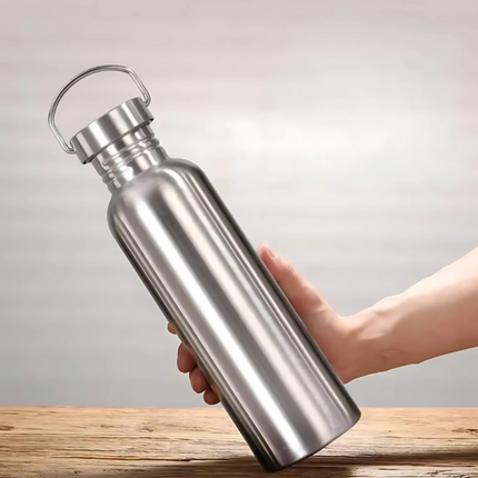 Stainless Steel Water Bottle with Leakproof Lid | Insulated Hydration for Travel and Gym Use