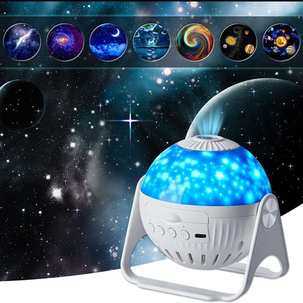 Galaxy Star Projector Night Light with HD Star and Cosmic Cloud Projection for Bedroom Ceilings
