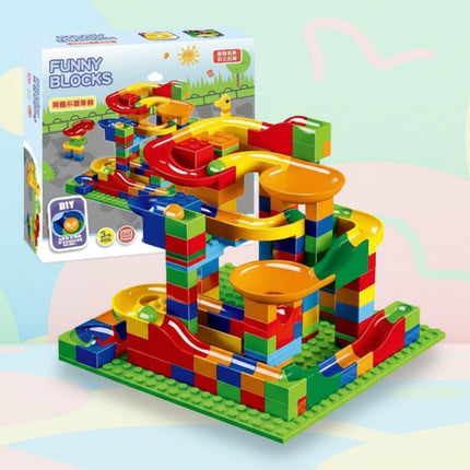 168-Piece Marble Run Toy Set with Ramps and Funnels | Hands-On STEM Building for Creative Play