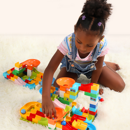 168-Piece Marble Run Toy Set with Ramps and Funnels | Hands-On STEM Building for Creative Play