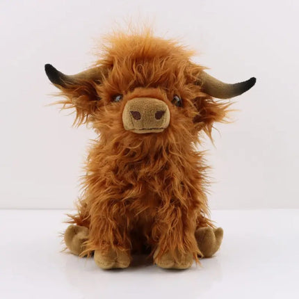 Highland Cow Plush Toy with Ultra-Soft Feel | Handmade Stuffed Animal for Comfort and Gifting