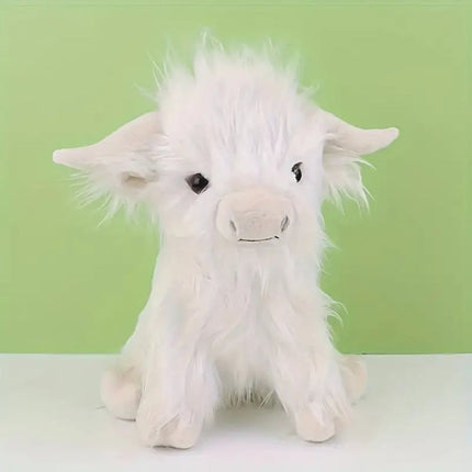 Highland Cow Plush Toy with Ultra-Soft Feel | Handmade Stuffed Animal for Comfort and Gifting