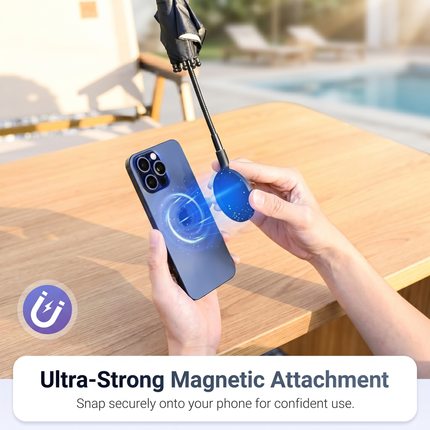 Phone Sun Shade Umbrella with Adjustable Gooseneck | Hands-Free Protection for Outdoor Viewing and Screen Glare Reduction