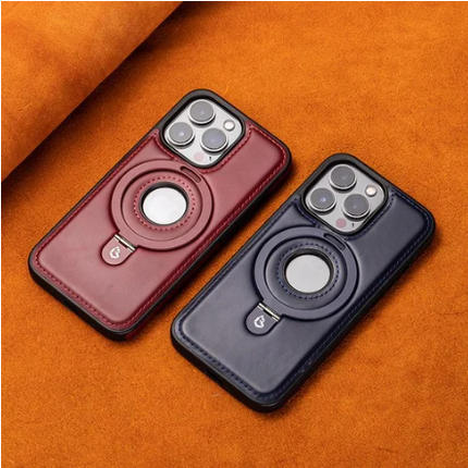 iPhone 15 Case with Stand, Magnetic Faux Leather Phone Case for iPhone 12 13 14 and 15 Series – image 13
