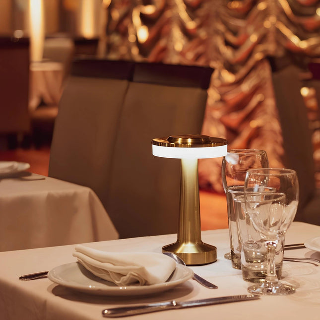 Small Table Lamp Cordless, Rechargeable LED Lamp with 3 Color Dimmable Light, Metal Bedside Lamp for Dining Table_00