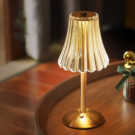 Crystal Table Lamp with Cordless Rechargeable Design | Dimmable LED Lighting for Elegant Home Ambiance