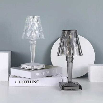 Crystal Table Lamp, Rechargeable Touch Lamp with Dimmable Warm and Cool Light, Bedside Lamp for Bedroom and Dining Table_09